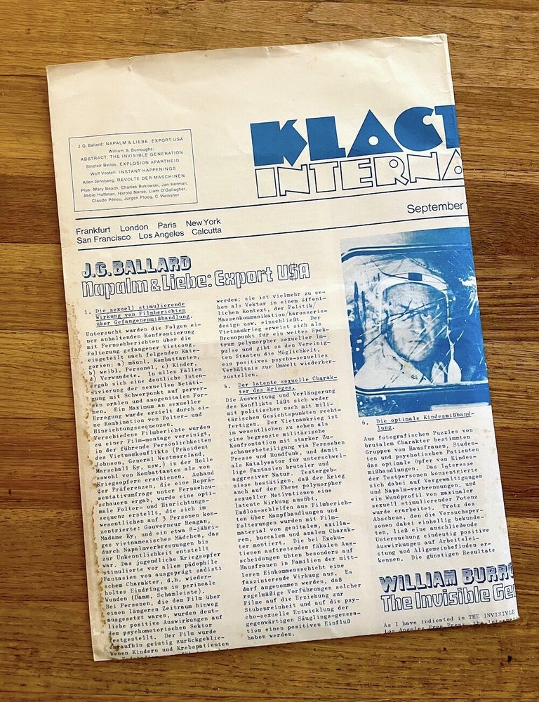 Item #1754 Klacto/23 International. Carl Weissner.