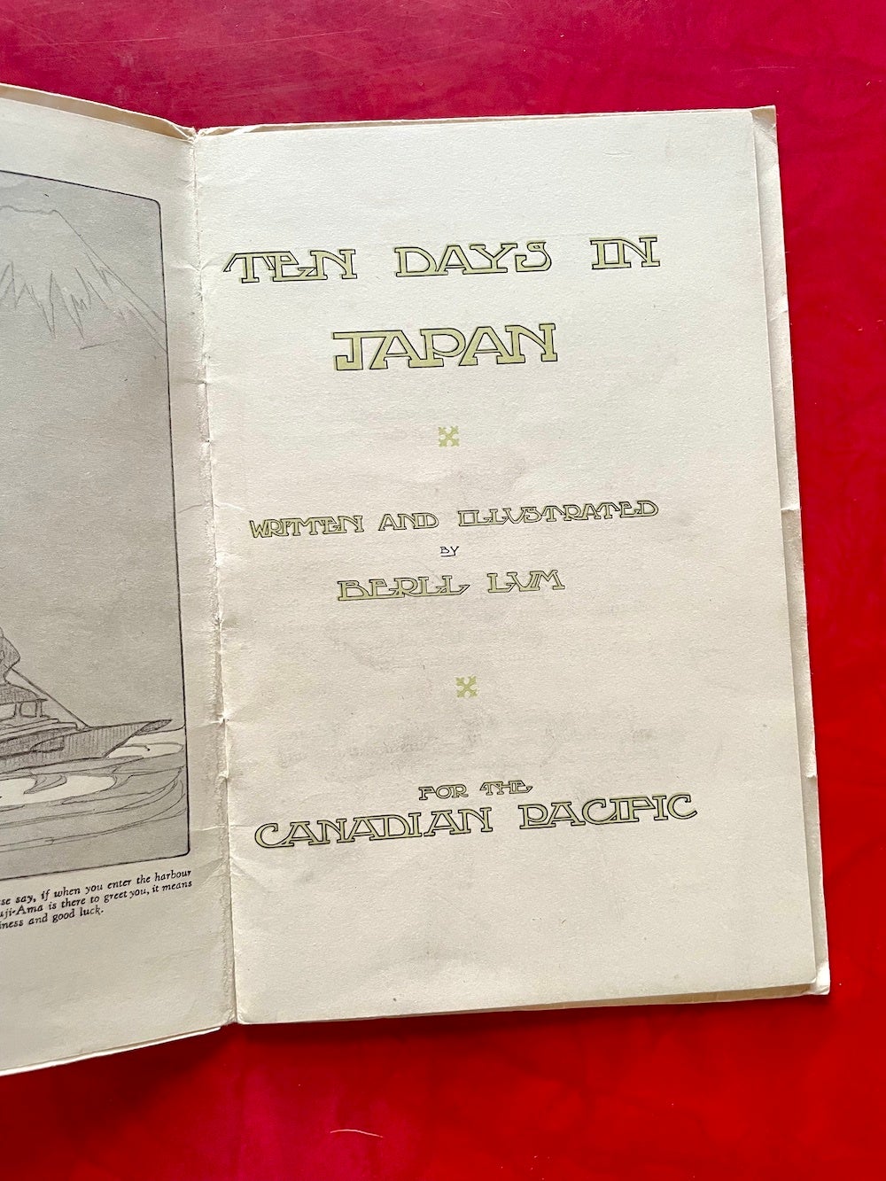 Monograph Bookwerks | Ten Days in Japan | Berll Lum, Bertha Lum