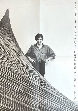 Item #1840 Anastasi, Sculpture: Dwan Gallery Exhibition Poster (1970). William Anastasi