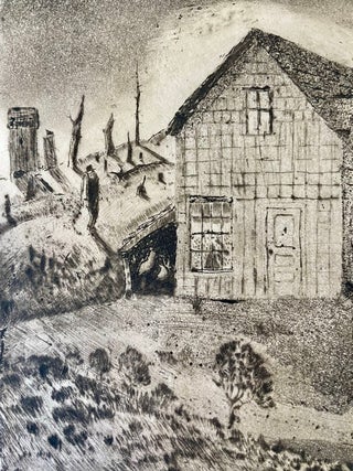 Charles Heaney Signed Etching: No. 6 Hungry Man's Hill