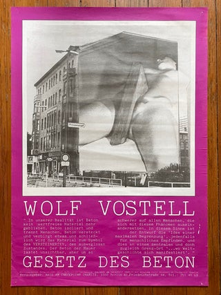 Wolf Vostell: Gesetz des Beton (Law of Concrete) Poster (1978)