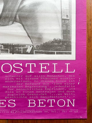 Wolf Vostell: Gesetz des Beton (Law of Concrete) Poster (1978)