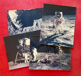 Four Oversized NASA Apollo 11 Moonwalk Photo Prints