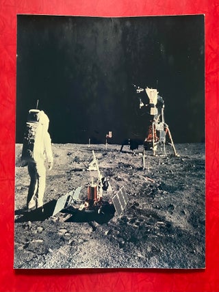 Four Oversized NASA Apollo 11 Moonwalk Photo Prints