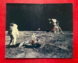 Four Oversized NASA Apollo 11 Moonwalk Photo Prints