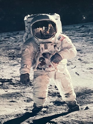 Four Oversized NASA Apollo 11 Moonwalk Photo Prints