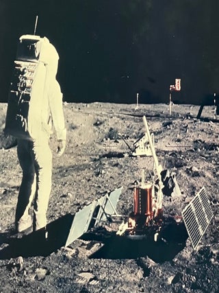 Four Oversized NASA Apollo 11 Moonwalk Photo Prints