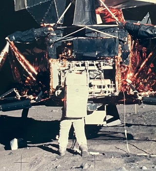 Four Oversized NASA Apollo 11 Moonwalk Photo Prints