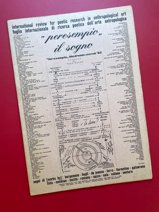 Peresempio: International Review for Poetic Research In Anthropological Art, March 1983 Issue. Toni Ferro.