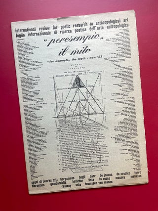 Peresempio: International Review for Poetic Research In Anthropological Art, November 1983 Issue. Toni Ferro.