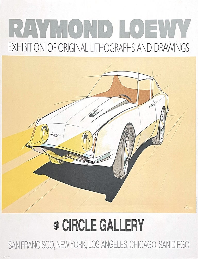 Item #1944 Raymond Loewy: Exhibition Poster, Circle Gallery (1979). Raymond Loewy.
