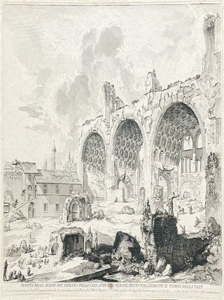 Item #1945 Original Piranesi Etching from "Views of Rome" (1757). Giovanni Battista Piranesi