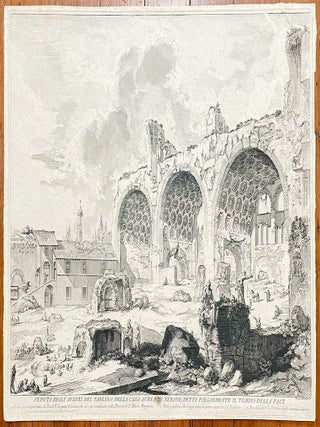 Original Piranesi Etching from "Views of Rome" (1757)