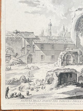 Original Piranesi Etching from "Views of Rome" (1757)