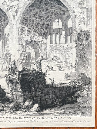 Original Piranesi Etching from "Views of Rome" (1757)