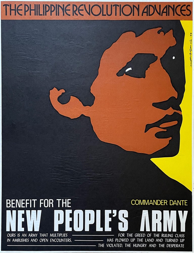 Item #2040 The Philippine Revolution Advances: Benefit for the New People's Army Poster (1978). R&uacute;pert Garcia.