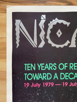 Nicaragua: Ten Years of Revolution and Solidarity Poster (1989)