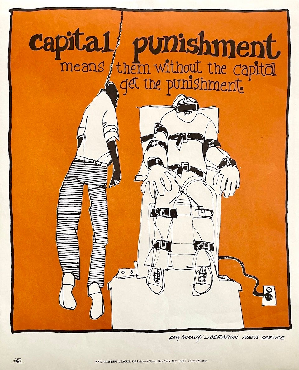 Monograph Bookwerks | Capital Punishment MeansPoster Circa 1976
