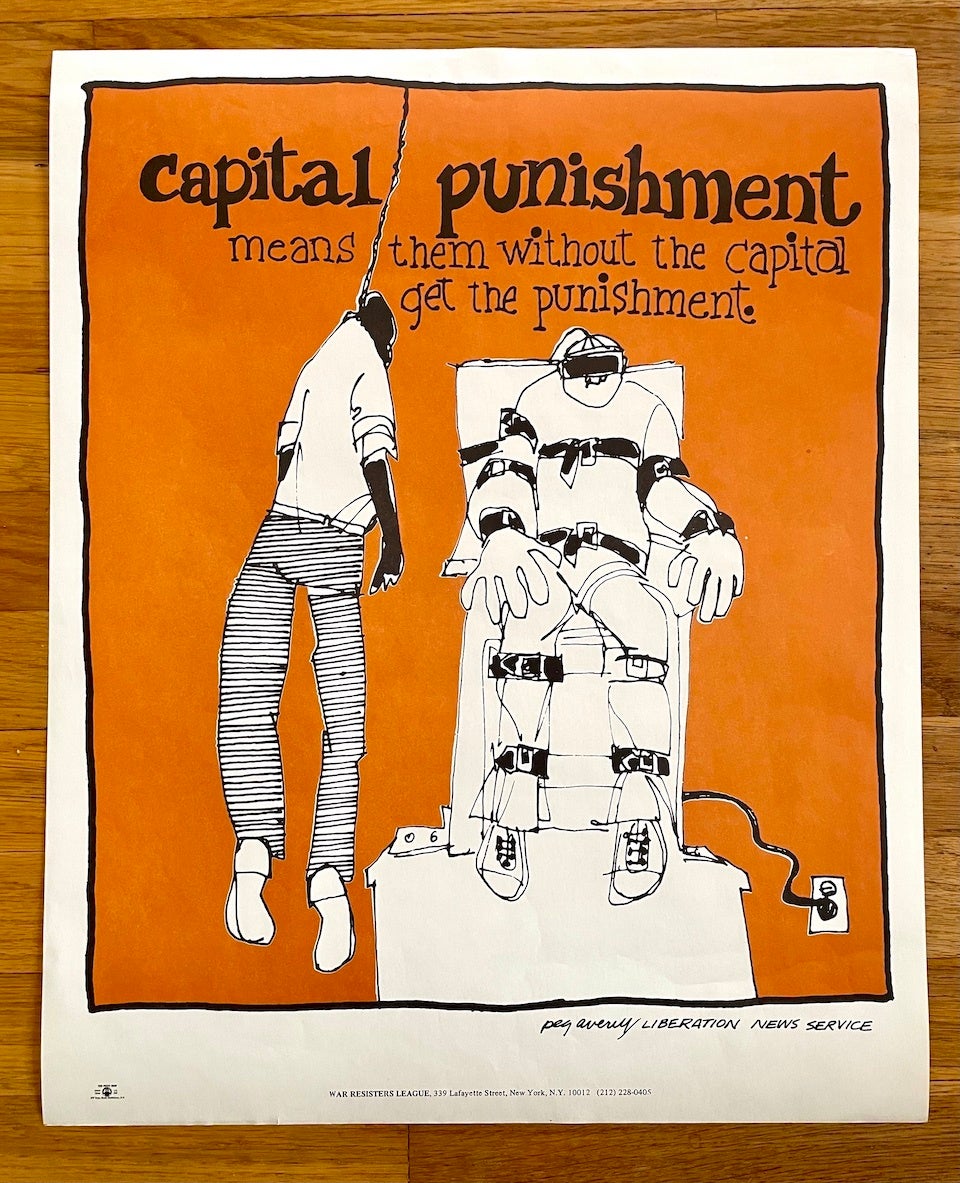 Monograph Bookwerks | Capital Punishment MeansPoster Circa 1976