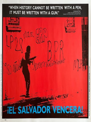 Item #2064 When History Cannot Be Written with a Pen...&iexcl;El Salvador Vencera! Poster (Circa...