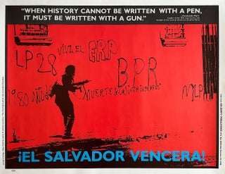 Item #2064 When History Cannot Be Written with a Pen...¡El Salvador Vencera! Poster (Circa...