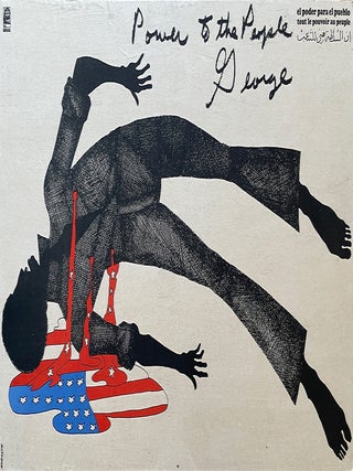 Item #2081 George Jackson: Power to the People Poster (1971). Rafael Morante