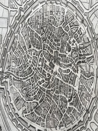 Bruges Original Copper-Engraved Map (1740)