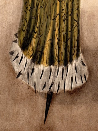 Original Costume Drawing [after Louis Marie-Lant&eacute;], Circa 1850: Odette de Champdivers
