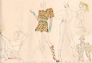Item #2175 Signed Original Drawing by Albert Elia. Albert Elia