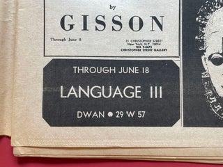 Original Adrian Piper Area Relocation #2 Advertisement/Artwork; plus Yayoi Kusama, Lucy Lippard and Dwan Gallery Ads in The Village Voice, Vol. XIV, No. 33 (1969)