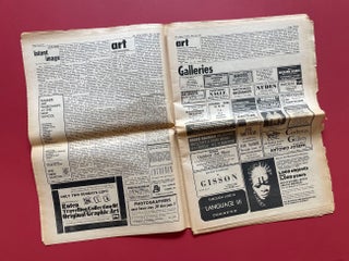 Original Adrian Piper Area Relocation #2 Advertisement/Artwork; plus Yayoi Kusama, Lucy Lippard and Dwan Gallery Ads in The Village Voice, Vol. XIV, No. 33 (1969)