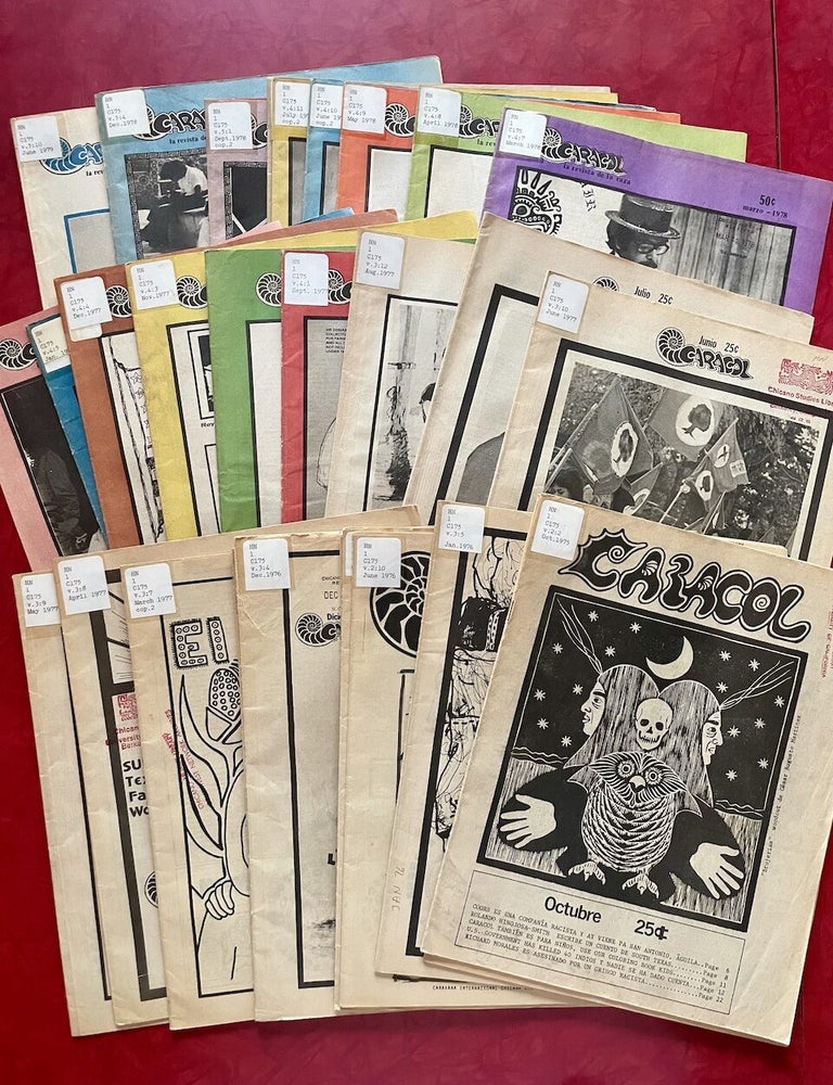 Item #2185 Caracol Chicano Newspaper: Broken Run of 31 Issues (1975-1979). Cecilio Garc&iacute;a-Camarillo.