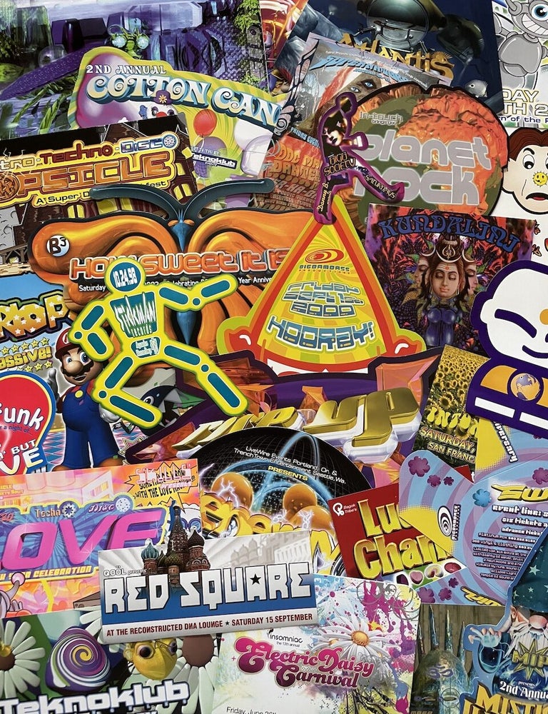 Item #2198 Rave Flyer Collection: 350+ flyers from SF, LA, Portland, Chicago, NY and more (circa 1993-2010)