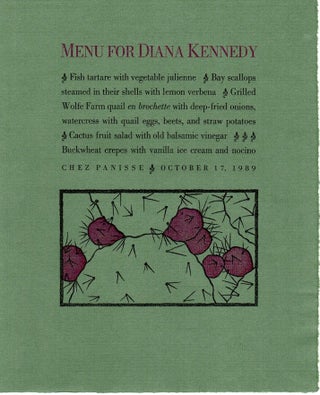 Alice Waters: A Collection of 31 Chez Panisse Menus and Ephemera Items (Circa 1982-2011)