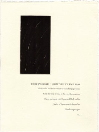 Alice Waters: A Collection of 31 Chez Panisse Menus and Ephemera Items (Circa 1982-2011)