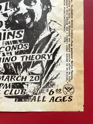 Dead Kennedys, T.S.O.L., Bad Brains, 7 Seconds and Domino Theory "Come on Down Y'all" Concert Poster (1982)