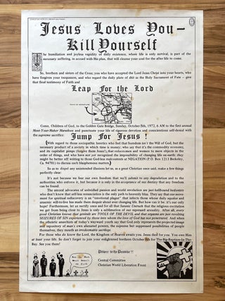 Jesus Loves You, Kill Yourself Poster (1972)