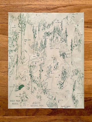 Pictorial Sequoia National Park Map (1945)