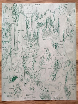 Pictorial Sequoia National Park Map (1945)