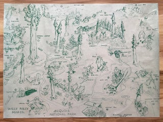 Pictorial Sequoia National Park Map (1945)