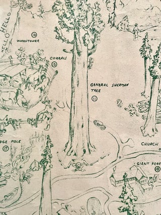 Pictorial Sequoia National Park Map (1945)