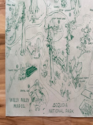 Pictorial Sequoia National Park Map (1945)