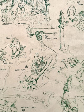 Pictorial Sequoia National Park Map (1945)