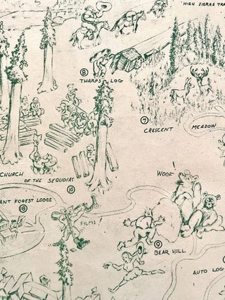 Pictorial Sequoia National Park Map (1945)