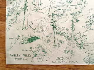 Pictorial Sequoia National Park Map (1945)