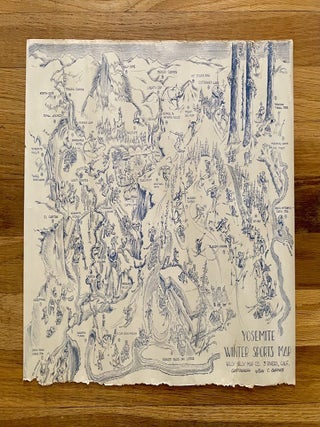 Pictorial Yosemite Winter Sports Map (1945