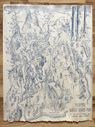 Pictorial Yosemite Winter Sports Map (1945)