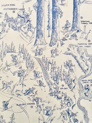 Pictorial Yosemite Winter Sports Map (1945)