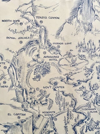 Pictorial Yosemite Winter Sports Map (1945)