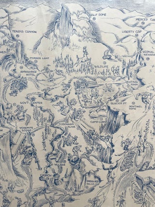 Pictorial Yosemite Winter Sports Map (1945)